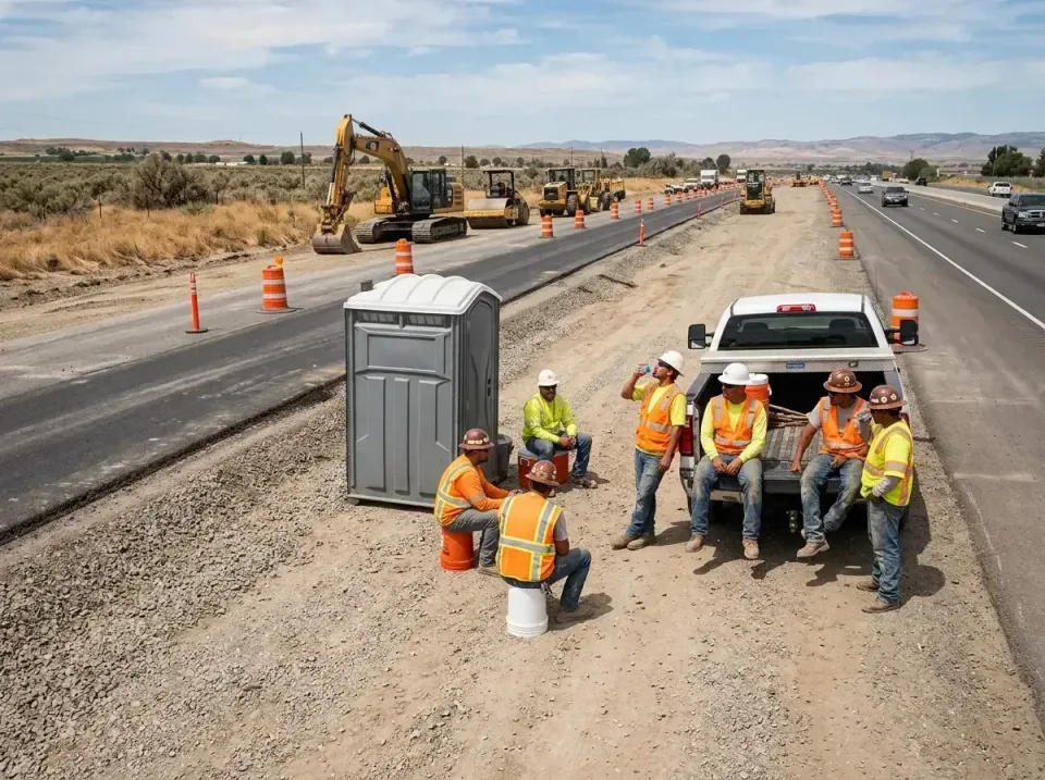 highway-road-construction-crew-007 — frequently asked questions, Porta Potty and Restroom Rentals in Orange, CA